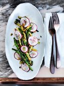 Green beans and radishes
