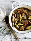 Latin American duck and potato stew