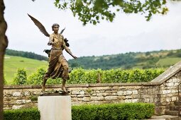 Angel statue on the Domaine de la Romanée Conti estate in Burgundy, France