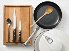Kitchen utensils for making a potato dish