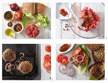 How to make burgers with onions, chilli paste and mango chutney