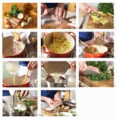 How to make watercress soup with smoked trout