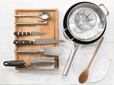 Kitchen utensils for frying zander fillets