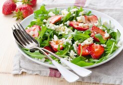 Strawberry with Rocket salad