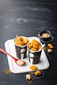 Buttermilk chicken nuggets with cocktail sauce