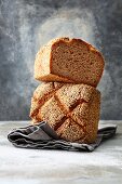 Emmer ancient grain bread with sesame seeds