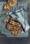 Fougasse (Hefebrot mit Oliven, Frankreich)