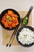 Thai Red Curried Butternut Squash with Rice