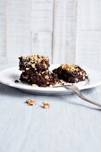 Brownies with chopped nuts