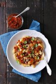 Gnocchi mit getrockneten Tomaten und Olivenpesto