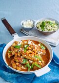 Harissa Lamb Chops with Minted Couscous