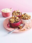 Sticky date crumble puddings