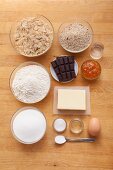Ingredients for classic nut bars