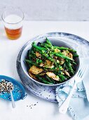 Miso Chicken and Green Beans with Sesame
