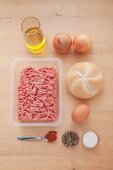 Ingredients for classic meatballs