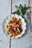 Sage chicken with carrots