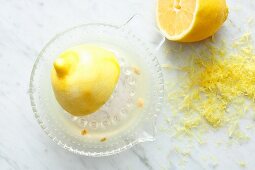 Lemon peel and juice to add flavour to cakes