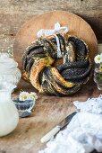 A poppy seed bread ring