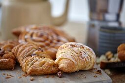 Fresh pastries and coffee