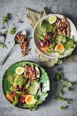 Poultry, avocado, and cereal salad