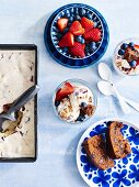 Christmas Cake Sundae with Berries