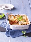 Lasagne mit Salsiccia, Burrata und Rauke