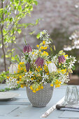 Spring bouquet from Primula veris