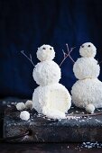 Coconut snowmen