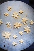 Fondant snowflakes