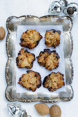Florentines on silver stand