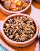 Picadillo de ciervo, a traditional deer meat dish from La Mancha, Spain