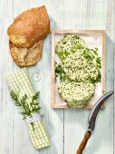 Herb butter and bread
