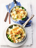 Cauliflower and Broccoli Gratin