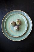 Three figs on plate