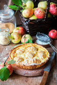 Apple pie with quark filling