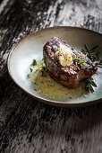 Fillet steak with rosemary