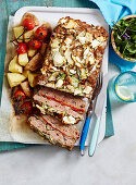Mediterranean meatloaf with courgettes and peppers