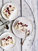 Raspberry Nougat Frozen Parfait