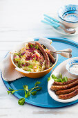 Fennel Stamppot with lamb sausage