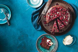 Beetroot cake with chocolate