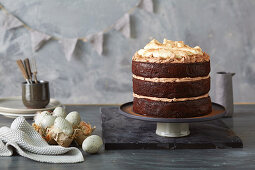 A festive Easter cream cake