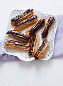 Lime and Chocolate Eclairs