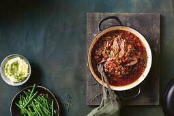 Easy slow cooked beef and guinness brisket