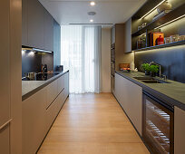 Modern kitchen with clean lines and simple fronts