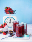 Strawberry and passion fruit jam