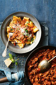 Slow-cooked beef and pancetta ragu