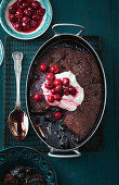 Chocolate Cherry Self-Saucing Pudding