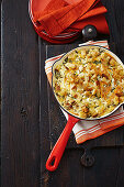 Creamy pumpkin and celeriac bake