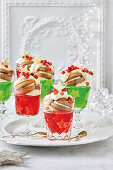 Christmas star mini trifles