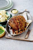 Roast Beef with Peppercorn Mustard Crust